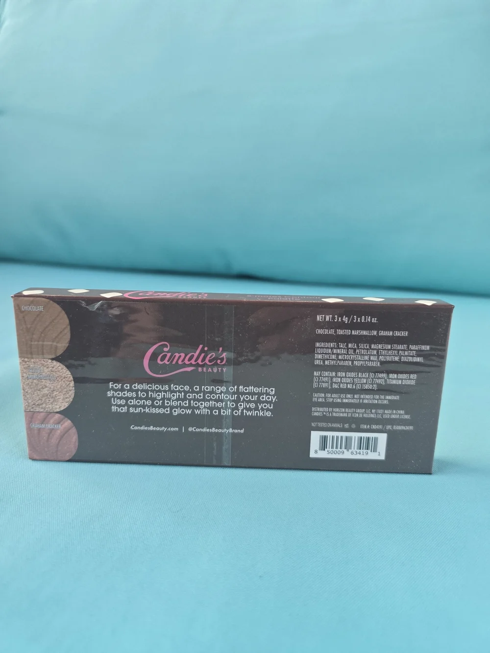 Candie's Parlor S'mores Contour Palette - Neutral Brown & Pink Shades